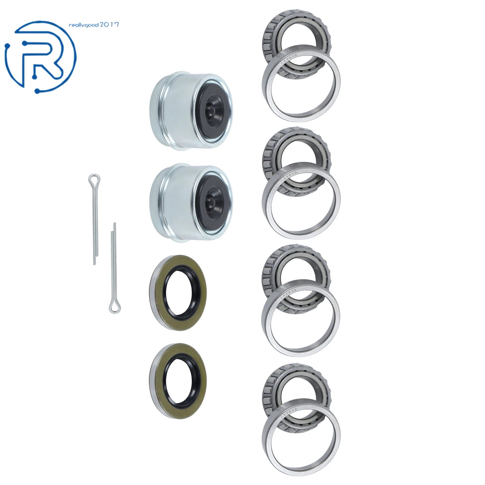 Set of 2 Trailer Wheel Hub Bearings for Axles 2000 lbs (1-1/16")