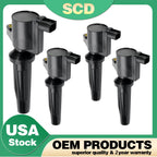 Set of 4 Ignition Coils DG541 DG507 for Ford Focus Escape Mazda Transit (2004–2013)