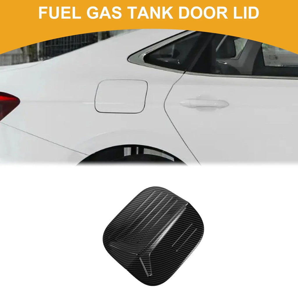Fuel Tank Door Cap for Honda Civic (2022–2025) Carbon Fiber Black