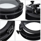 1Pcs Round Opening Portlight Porthole 8" Deck Hatch Window Black