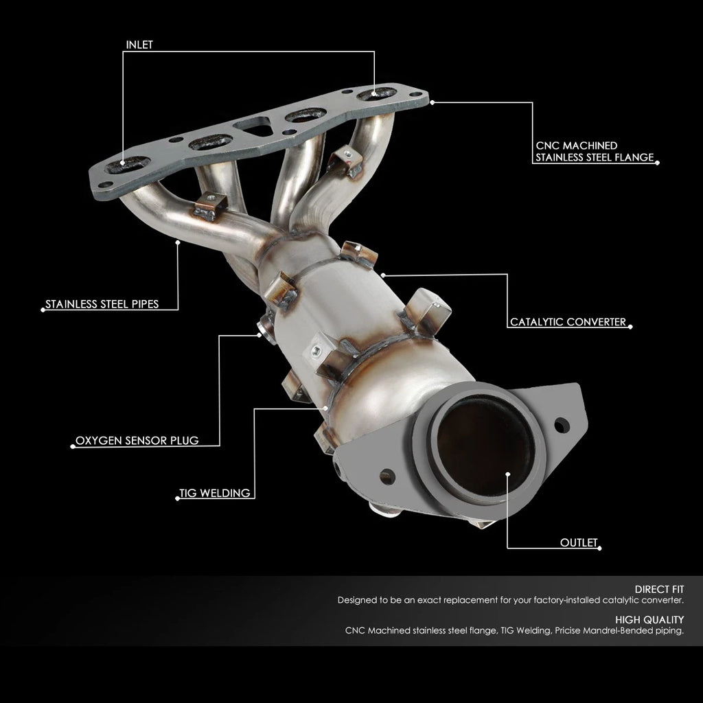 Catalytic Converter Exhaust Manifold for Nissan Altima Sentra 2.5L (2002–2006)