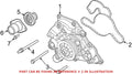 Engine Water Pump Mounting Gasket for Mopar (68394131AA)