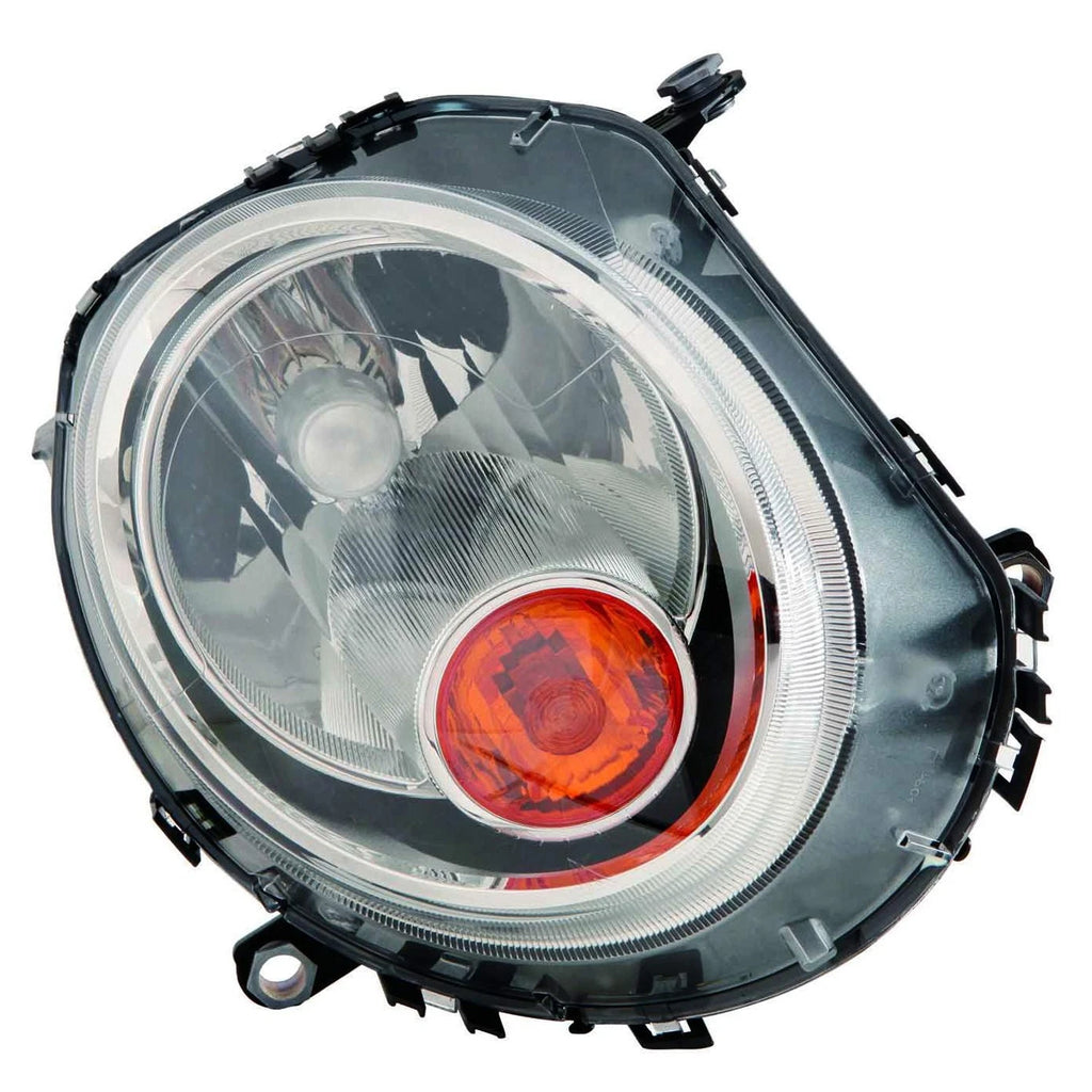 Replacement Yellow Passenger Side Halogen Head Light Assembly w/Yellow Signal