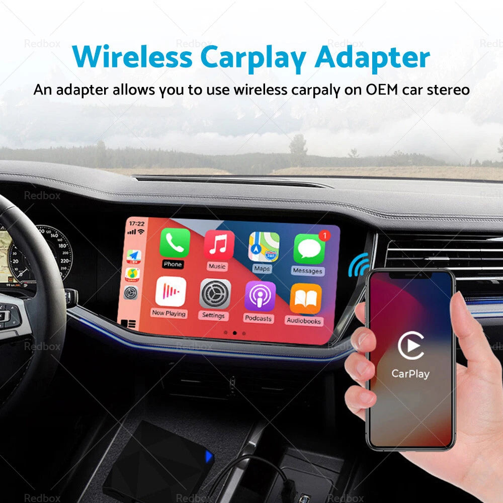 Wireless CarPlay Adapter Dongle for Apple iOS Vehicles (2023)