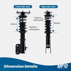 Coilover Suspension Lowering Kit for Mitsubishi Lancer EVO 7 8 9 (2001–2007)