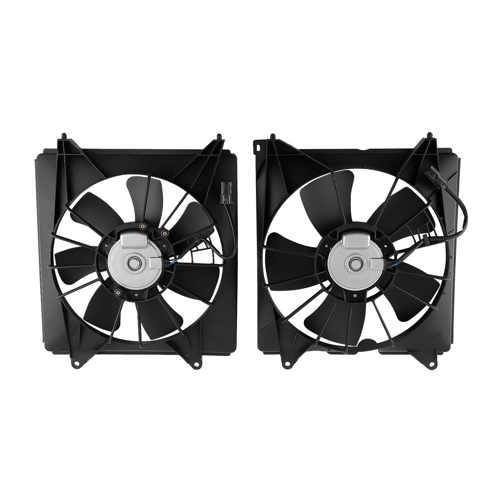 2PCS Radiator Condenser Cooling Fan for Honda Accord 2.4L 2013-2017 190155A2A01