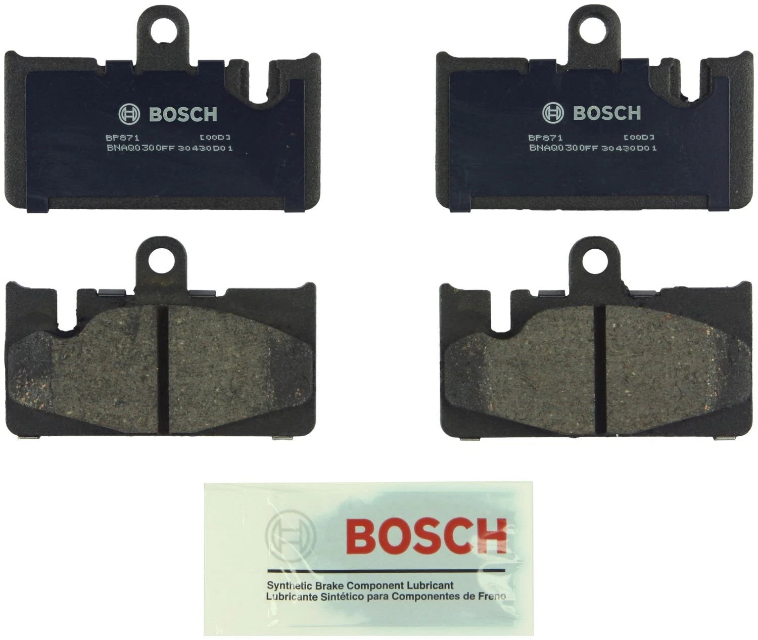 Bosch Rear QuietCast Ceramic Brake Pads for