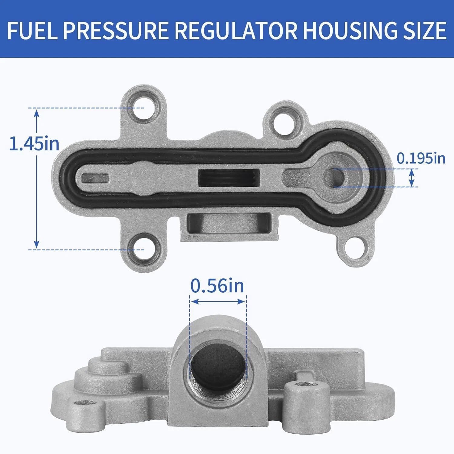 Blue Spring Fuel Pressure Regulator for Ford 6.0L Powerstroke (2003–2007)
