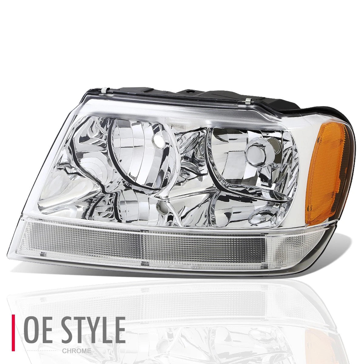 OE Style Front Headlight Lamp Left for Jeep Grand Cherokee WJ (1999–2004) CH2502120