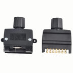 7 Pin Flat Trailer Connector Set for Caravan and Boat