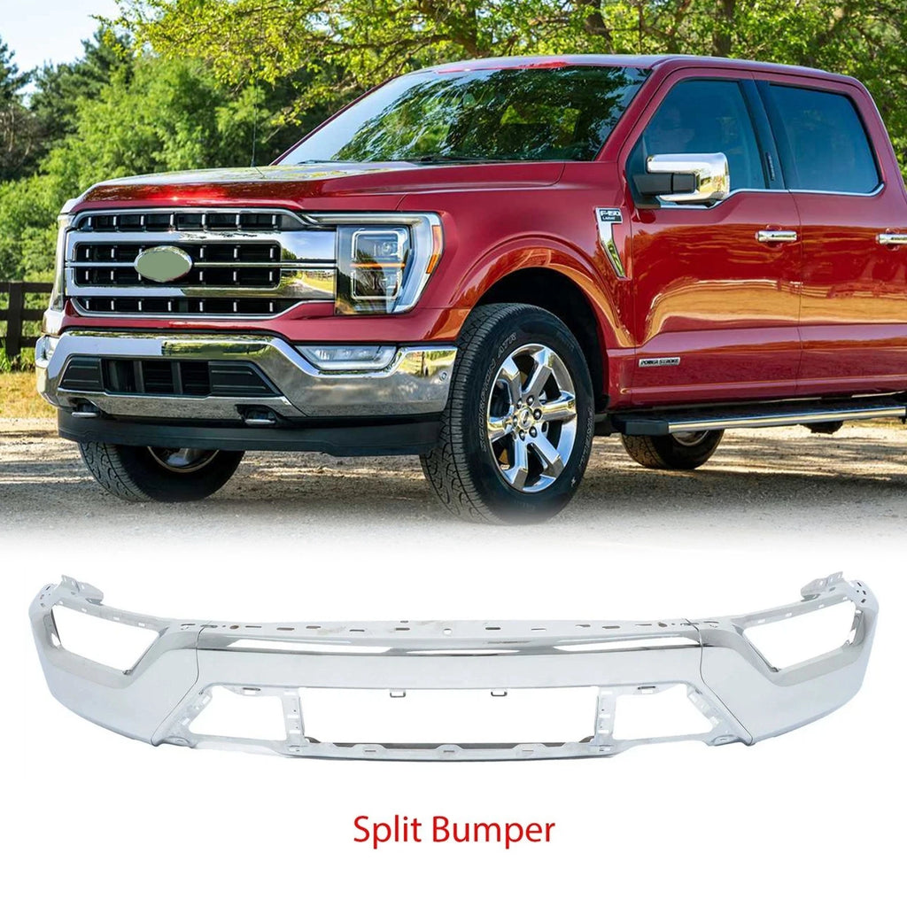 Chrome Steel Front Bumper Face Bar for Ford F-150 (2021–2022)