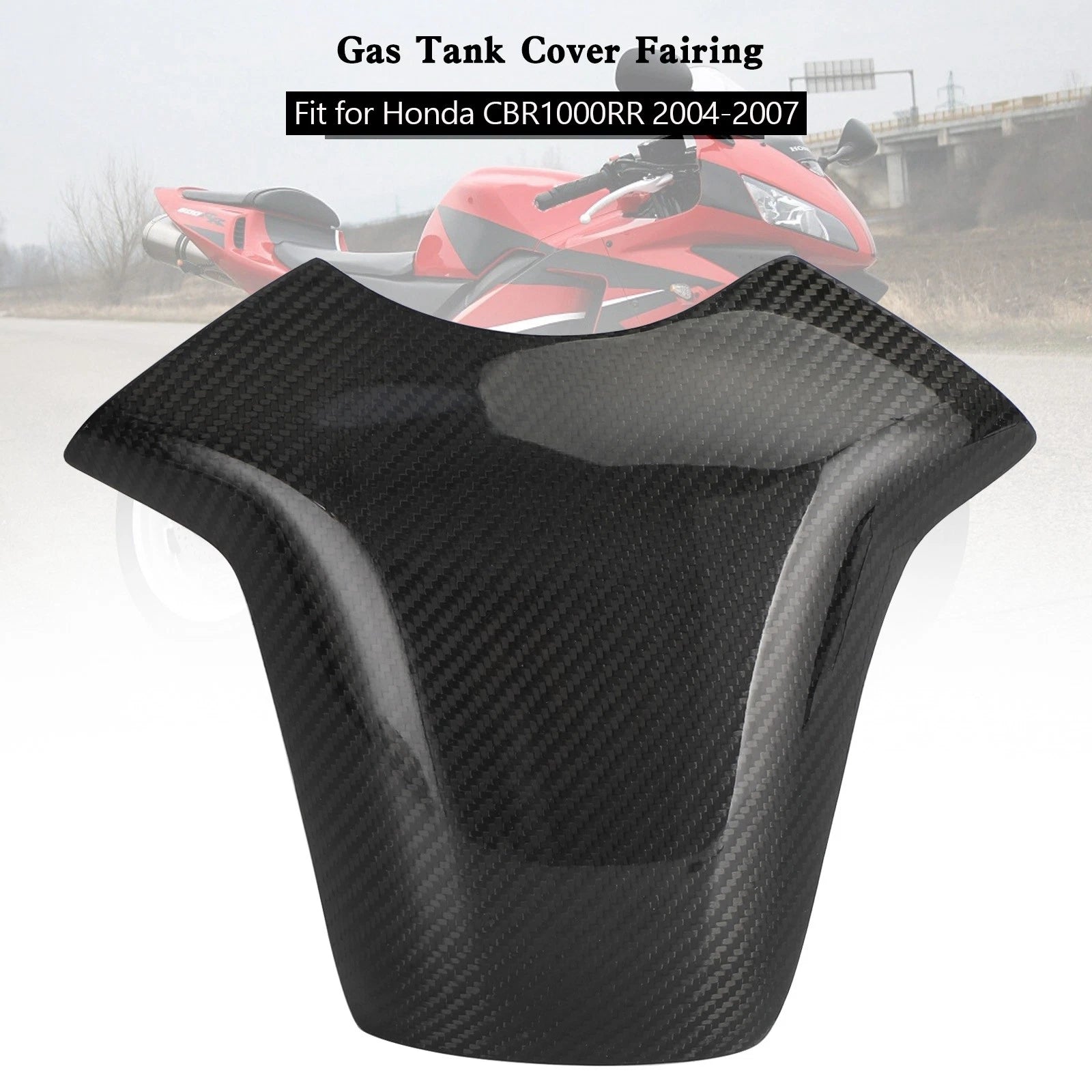 Carbon Fiber Tank Cover Fairing for Honda CBR1000RR (2004–2007)