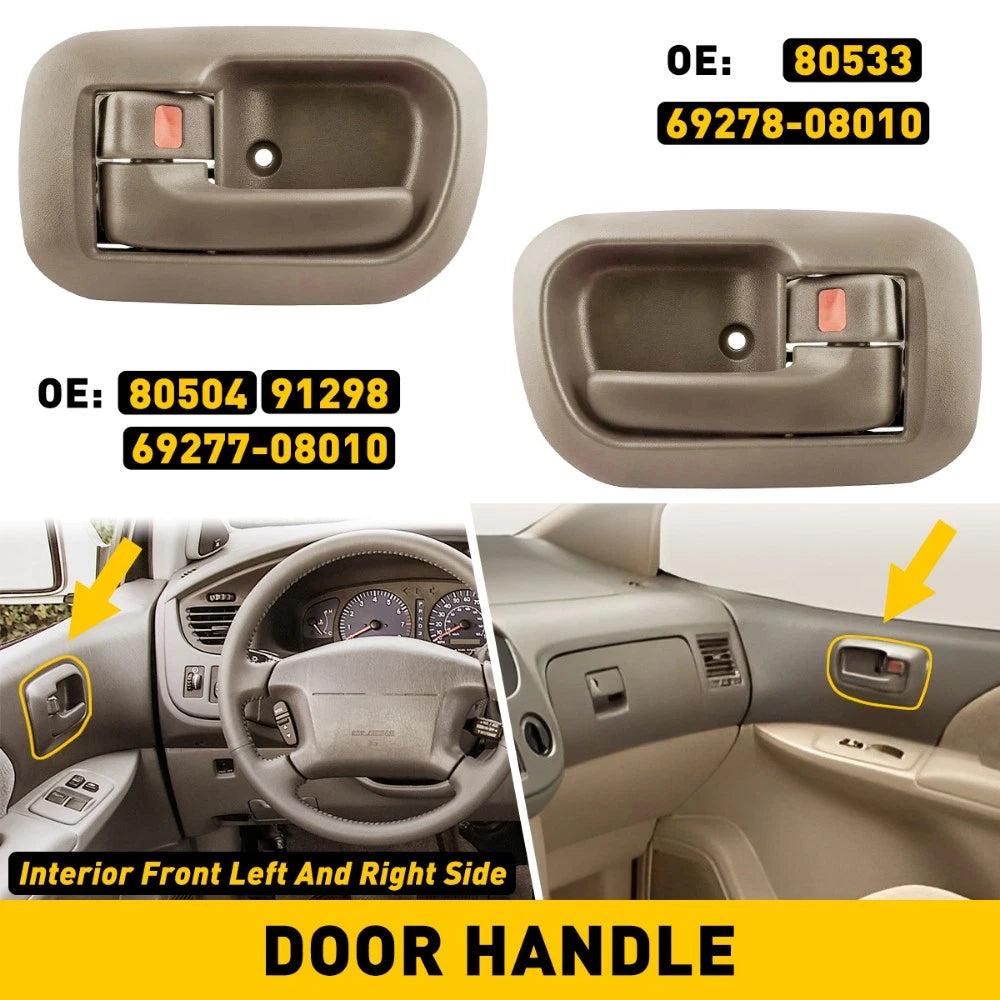 Inner Door Handle for Toyota Sienna (1998–2003) Right Side Beige