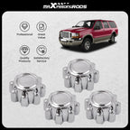 Set of 4 Chrome Wheel Center Hub Caps 8 Lug for Ford Excursion (2000–2005)
