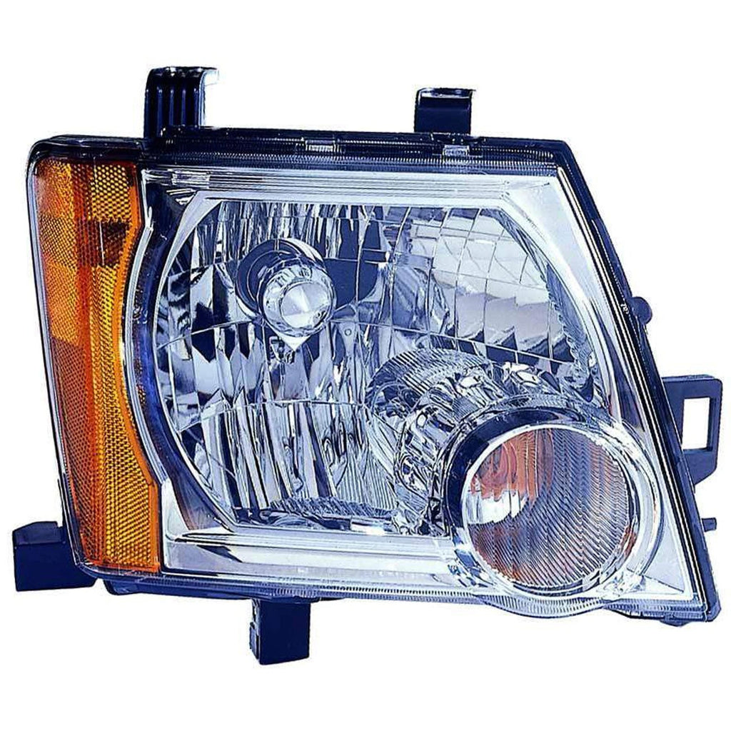 Replacement Chrome Passenger Side Head Light Assembly for 2005-15 Nissan Xterra