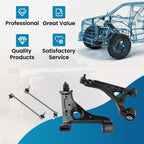 Set of 4 Front Lower Control Arms Ball Joints Sway Bars for Chevrolet Trax (2013–2022)