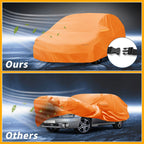 Waterproof Car Cover for Subaru Legacy (All Weather, Orange, Zipper)