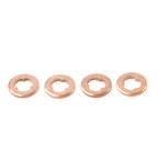 4 x Copper Diesel Injector Nozzle Seal Washers for Mazda BT-50, Ford (2006-2011)