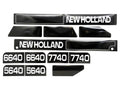 Bonnet Decal Set for New Holland 5640 6640 7740 Tractors