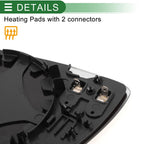 Heated Right Side Mirror Glass for Audi A8 (2002–2008)
