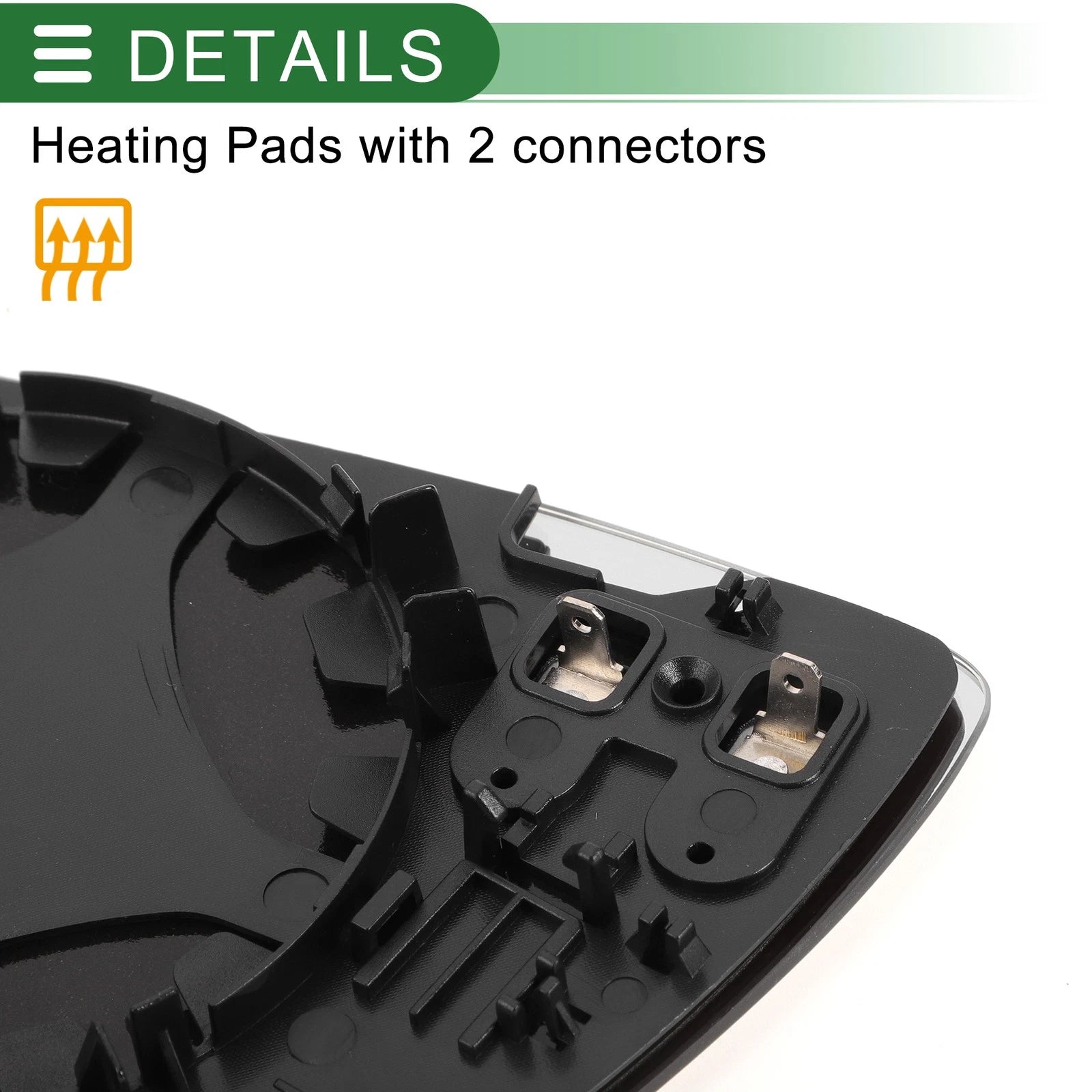 Heated Right Side Mirror Glass for Audi A8 (2002–2008)