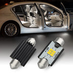 Set of 4 LED Super White Interior Dome Map Light Bulbs for Car 