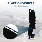 Dashboard Dash Cover Mat for Toyota Harrier 80 (1 Set, Black Blue)