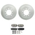Set of 2 Bosch QuietCast Rear Rotors & Akebono ProACT Pads for Sequoia Tundra (2008–2021)