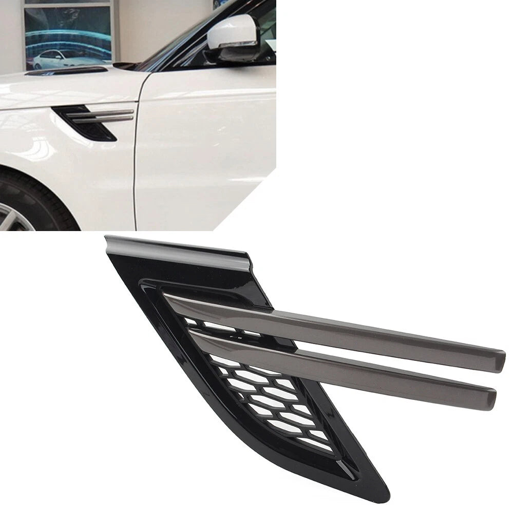 Black Trim Front Fender Air Vents Grill for Land Rover Range Rover Sport (2014–2017)