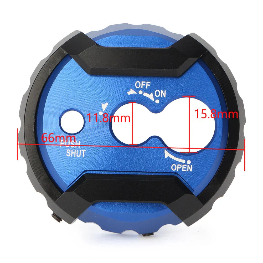 Black CNC Aluminum Motor Seat Lock Cover Cap for Yamaha NMAX 155 (2015-2016)