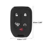 2X Silicone Smart Key Fob Case Cover for Chevrolet Silverado (2019–2022)