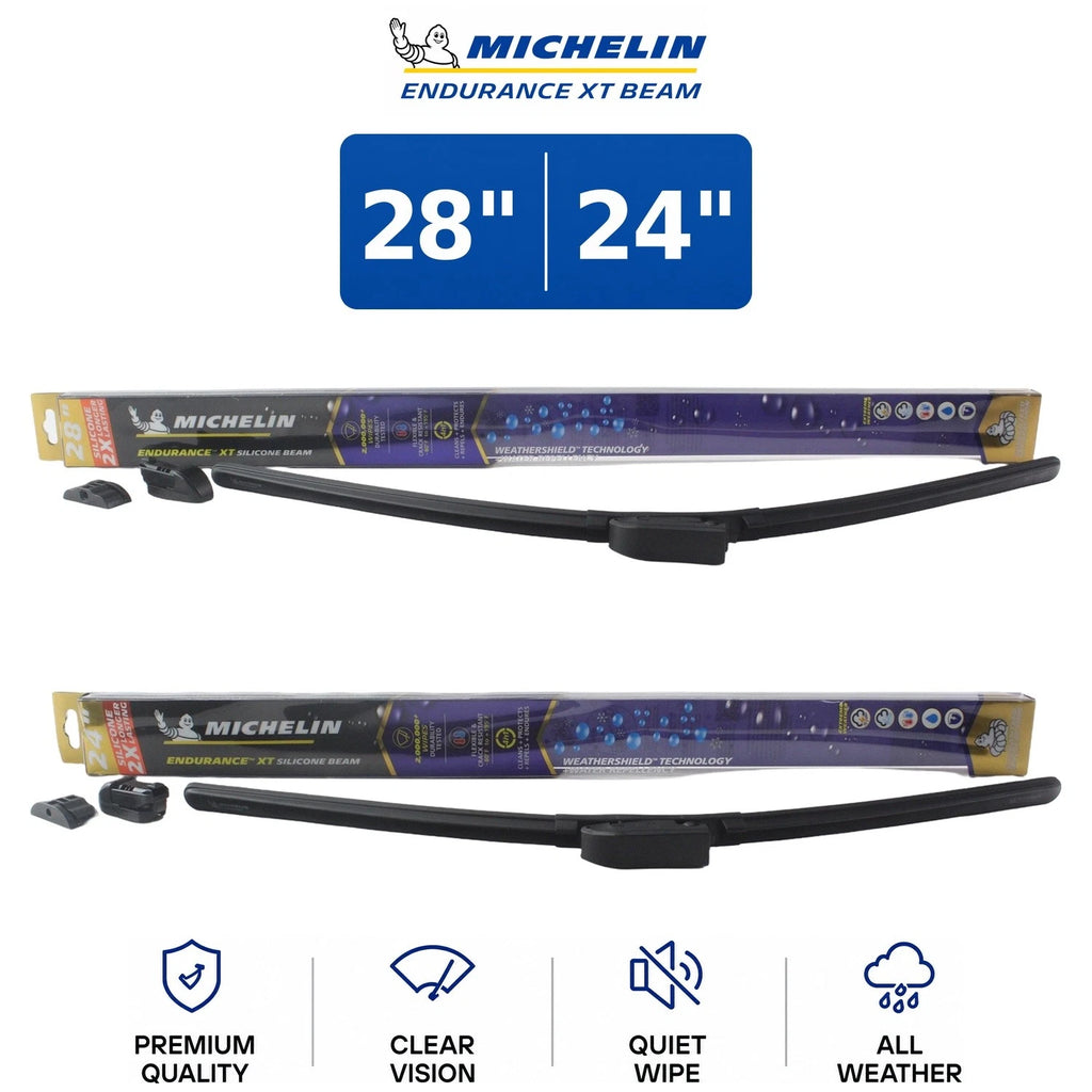 Set of 2 Wiper Blades for Mercedes-Benz (1998–1999) - 28"/24"
