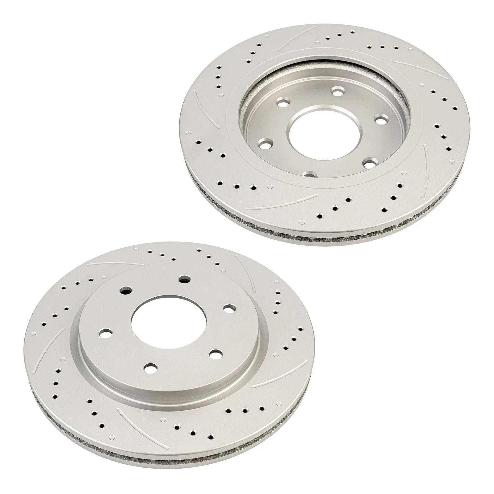 Drilled & Slotted Front Brake Rotors for Nissan Armada 2005–Titan 2005–2007 (2PC)