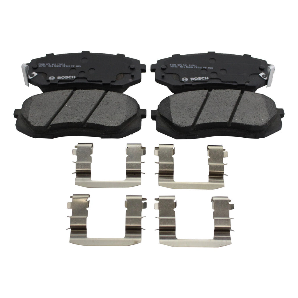 Set of 4 Bosch QuietCast Front Ceramic Brake Pads for Sonata Tucson Soul EV Sportage (2011–2023)