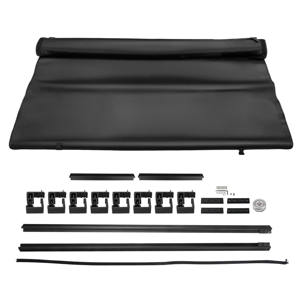 8ft Roll Up Tonneau Cover for Ford F-150 (2015–2026) Vinyl Aluminum