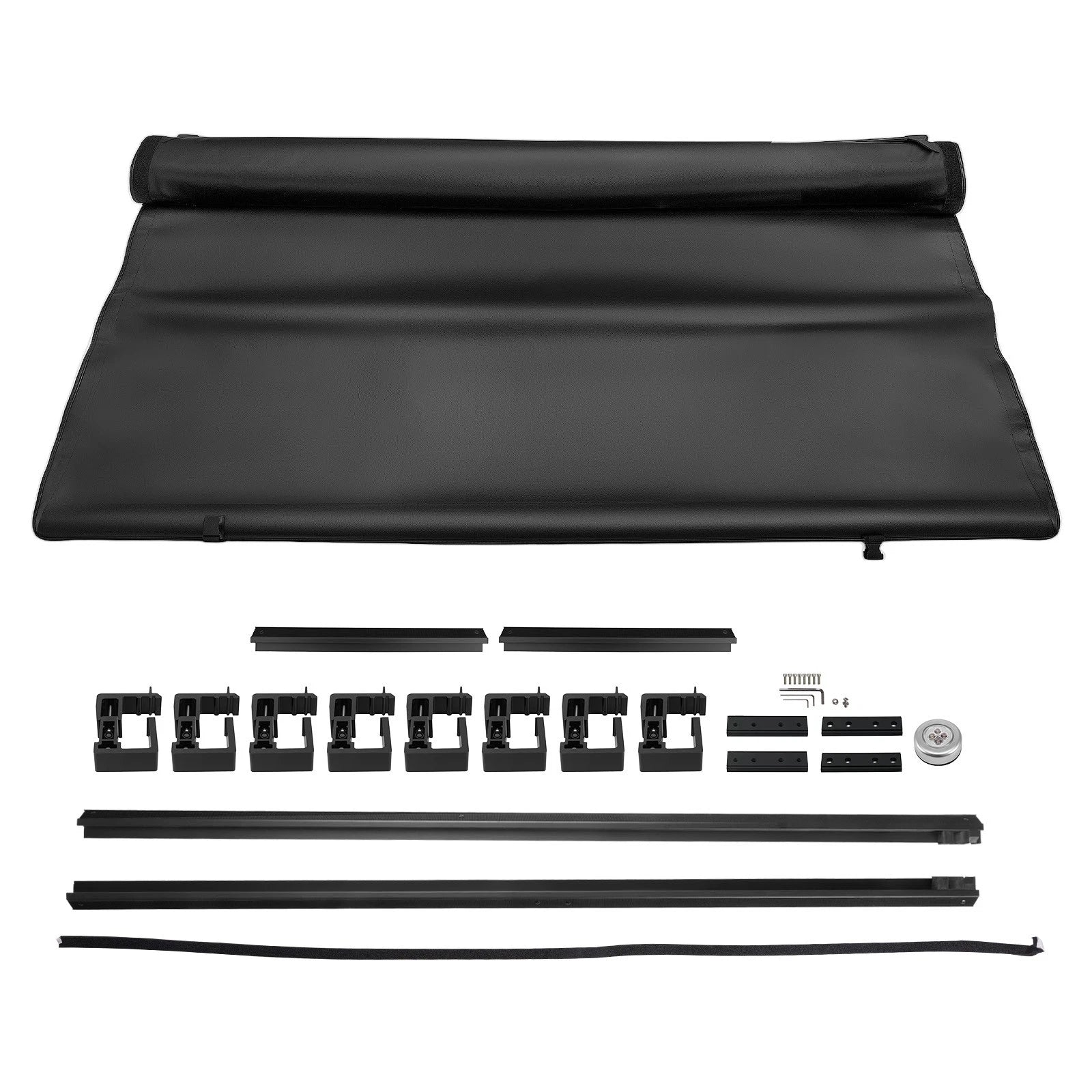 8ft Roll Up Tonneau Cover for Ford F-150 (2015–2026) Vinyl Aluminum