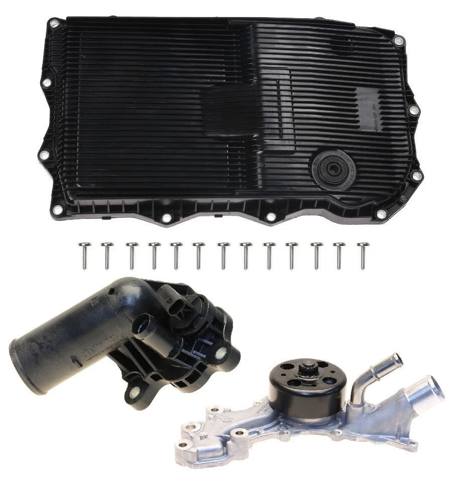 Genuine Mopar Thermostat Water Pump & Transmission Oil Pan for