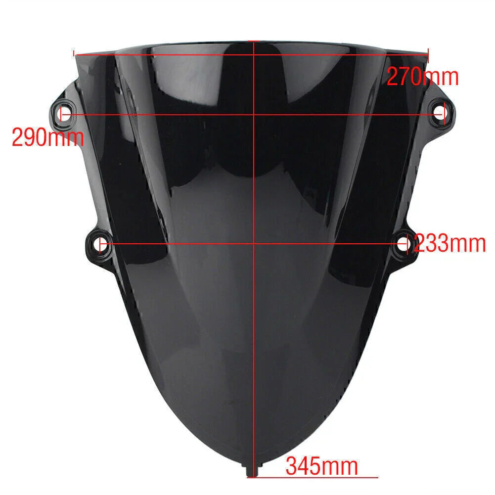 Silver ABS Motorcycle Windshield for Yamaha YZF R15 (2017-2019)