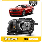 Driver Left Headlight for Chevy Camaro (2010–2013) Black Housing