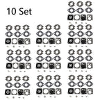 Set of 10 Chainsaw Carburetor Repair Kits for Tecumseh TC200 TC300 Tillotson RK21 HU