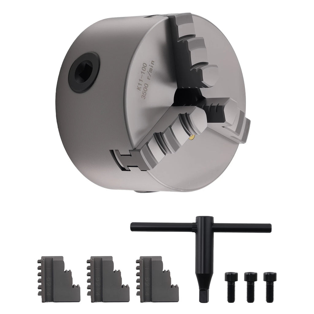 3 Jaw Chuck K11-100 for Lathe Milling (100mm)