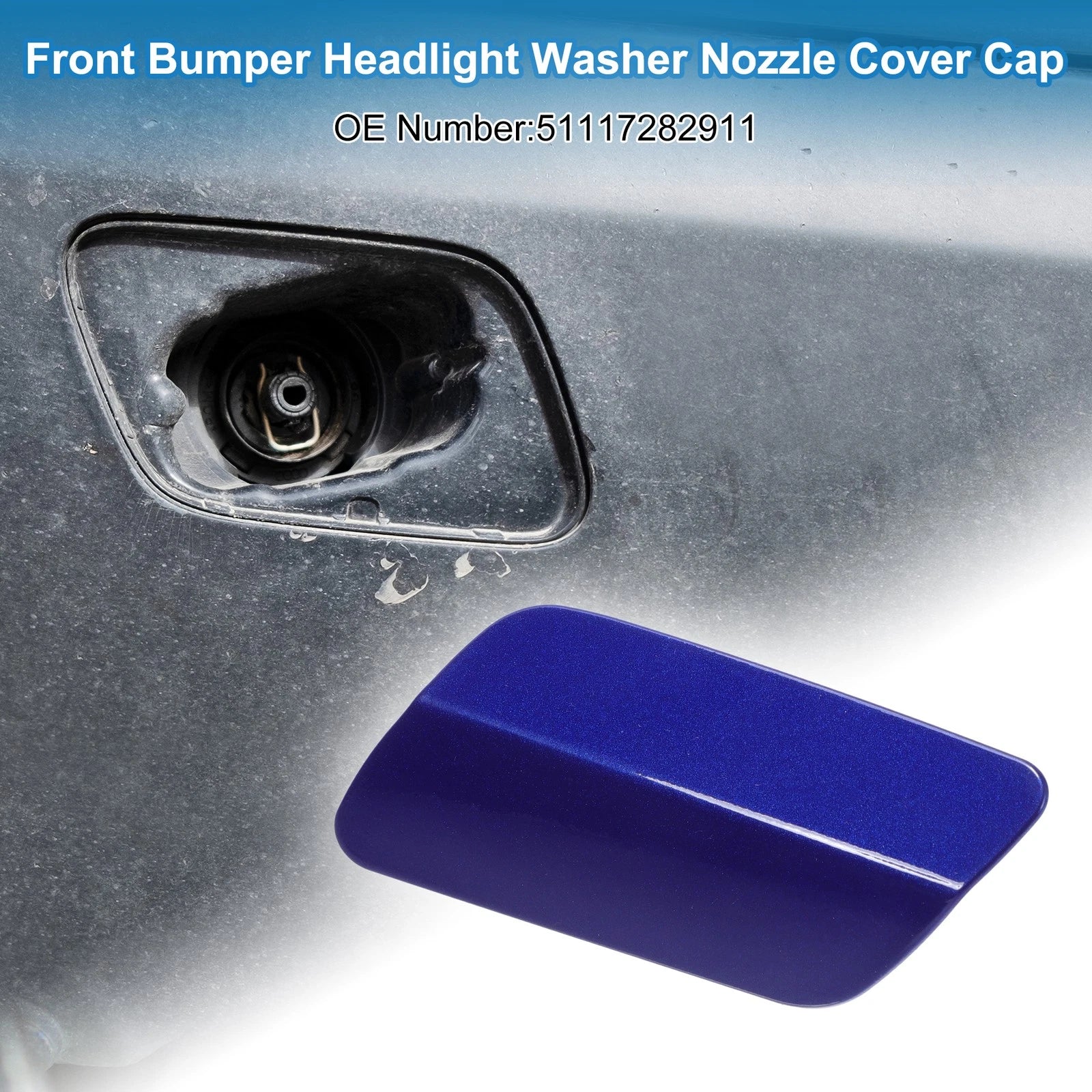 Front Left Washer Nozzle Cover Cap No. 51117282911 for BMW 640i (2012–2015)