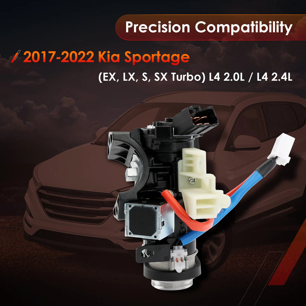 Ignition Lock Cylinder Switch & Housing w/ Keys for Kia Sportage (2017-2022)