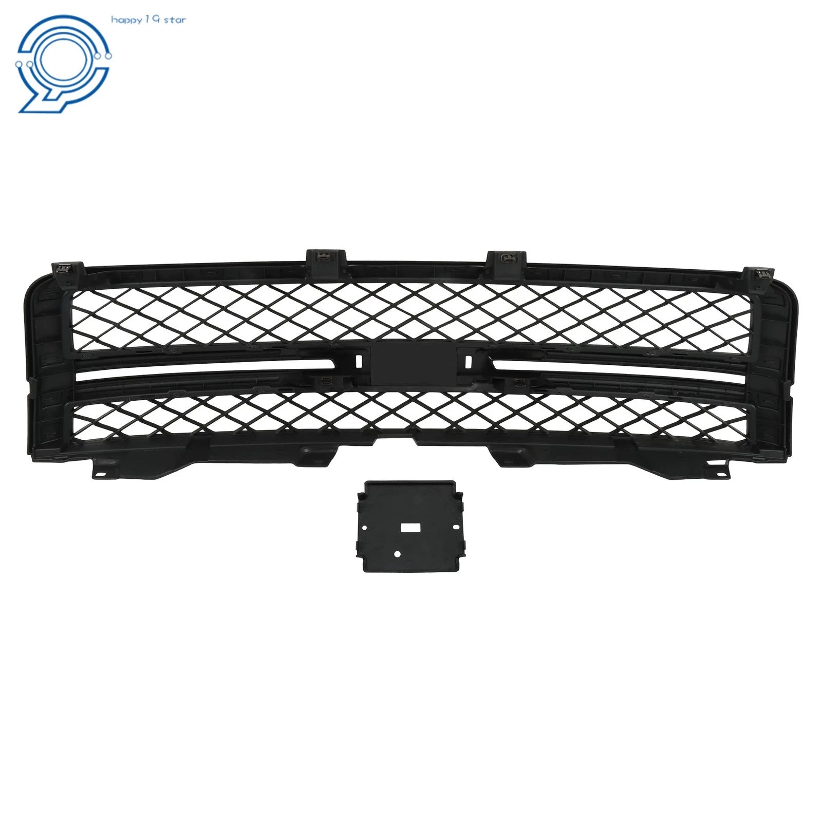 Front Bumper Grille Matte Black for Chevy Silverado 2500HD 3500HD (2011-2014)
