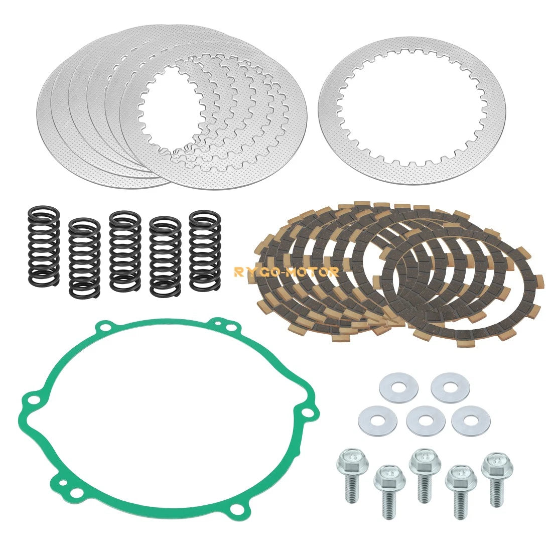 Clutch Friction Plate Kit for Yamaha YZ125 (1994–2004) - Heavy Duty Springs & Gasket