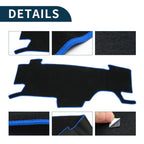 Dashboard Dash Cover Mat for Nissan Note e-Power E13 (2020–2024) Black Blue Set