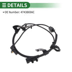 ABS Wheel Speed Sensor No. 4743869AC for Dodge Journey (2009–2020) Rear Left