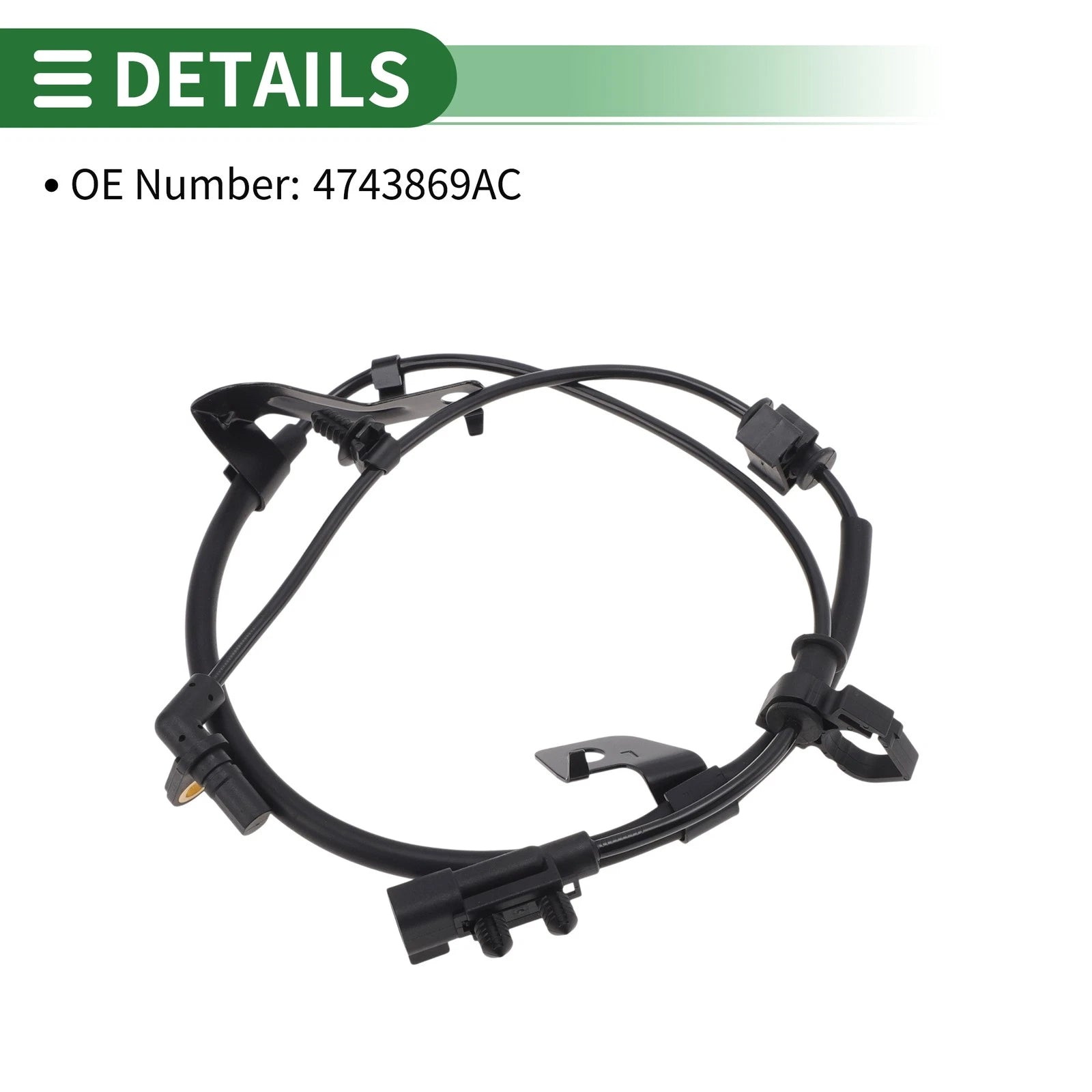 ABS Wheel Speed Sensor No. 4743869AC for Dodge Journey (2009–2020) Rear Left