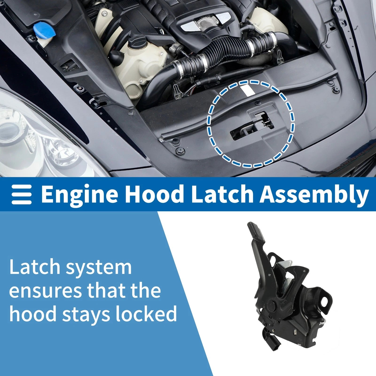 Hood Latch Assembly for Honda Accord 2.4L 3.5L (2008–2012) No.74120TA0A01
