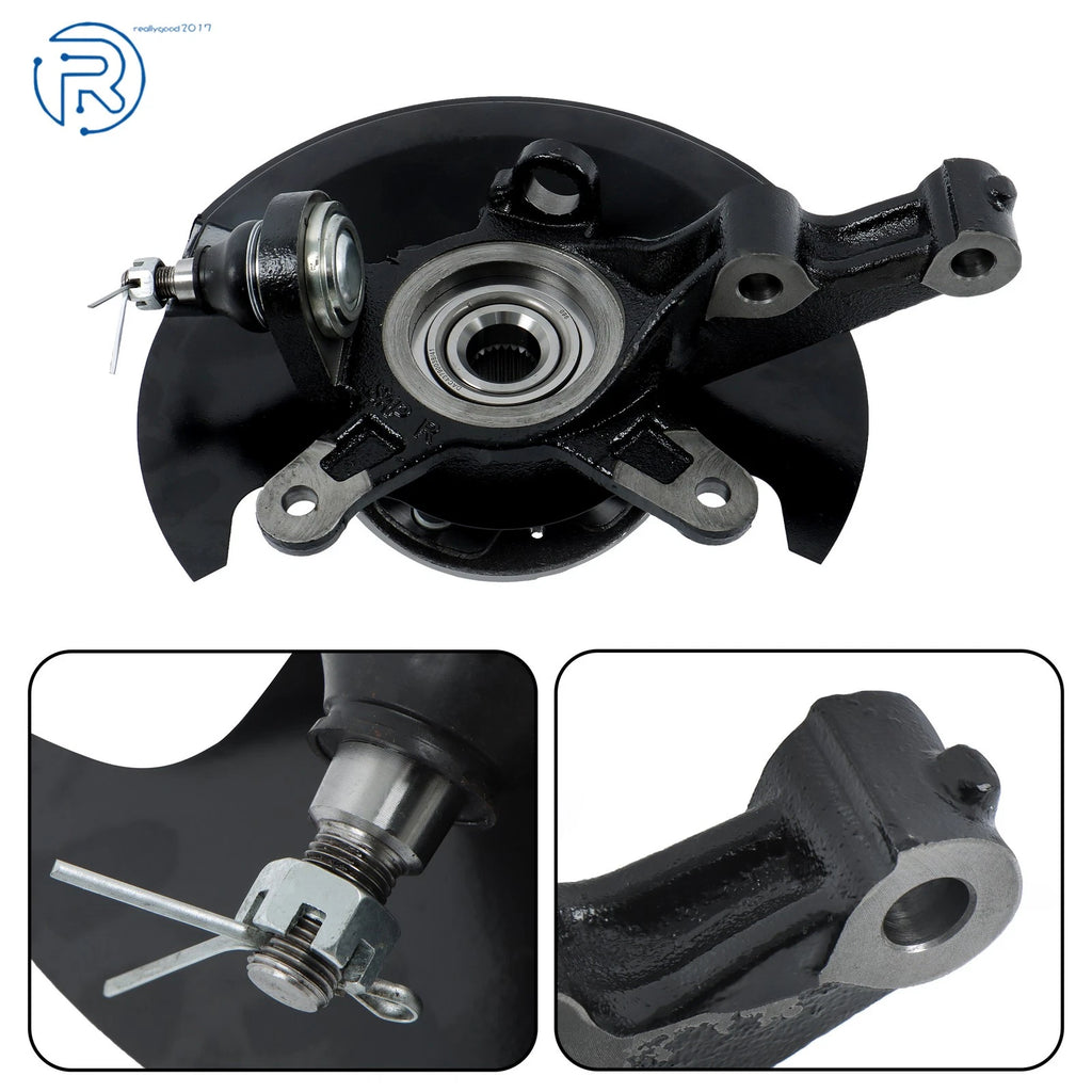 Set of 2 Front Wheel Hub & Bearing Knuckle Assembly for Honda Civic (2003–2005)